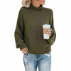 Casual Knitted Solid Pullover