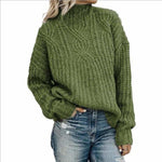 Casual Solid Knitted Sweater